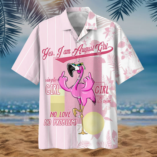 Flamingo - August Girl Hawaiian Shirt | For Men & Women | Adult | HW7193