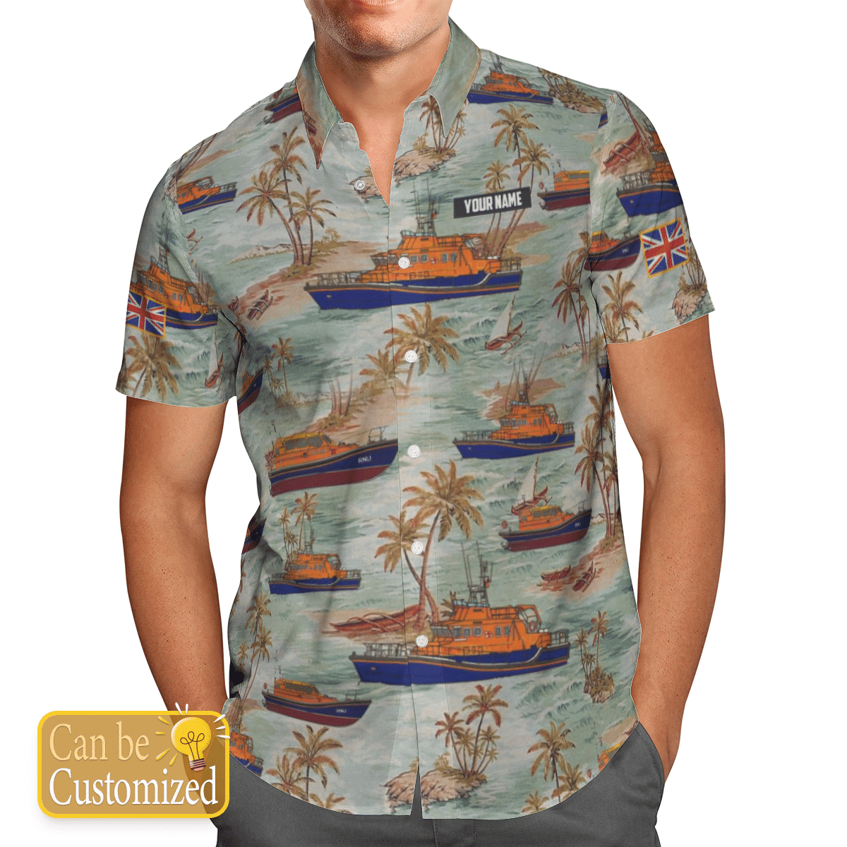 British Lifeboat Service Li Short Sleeve Personalized Blue Awesome Design Unisex Hawaiian Shirt For Men And Women Dhc17063402