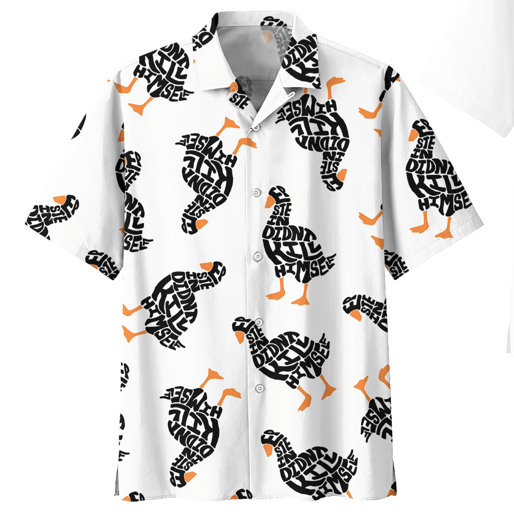 Duck  White Awesome Design Unisex Hawaiian Shirt For Men And Women Dhc17063608