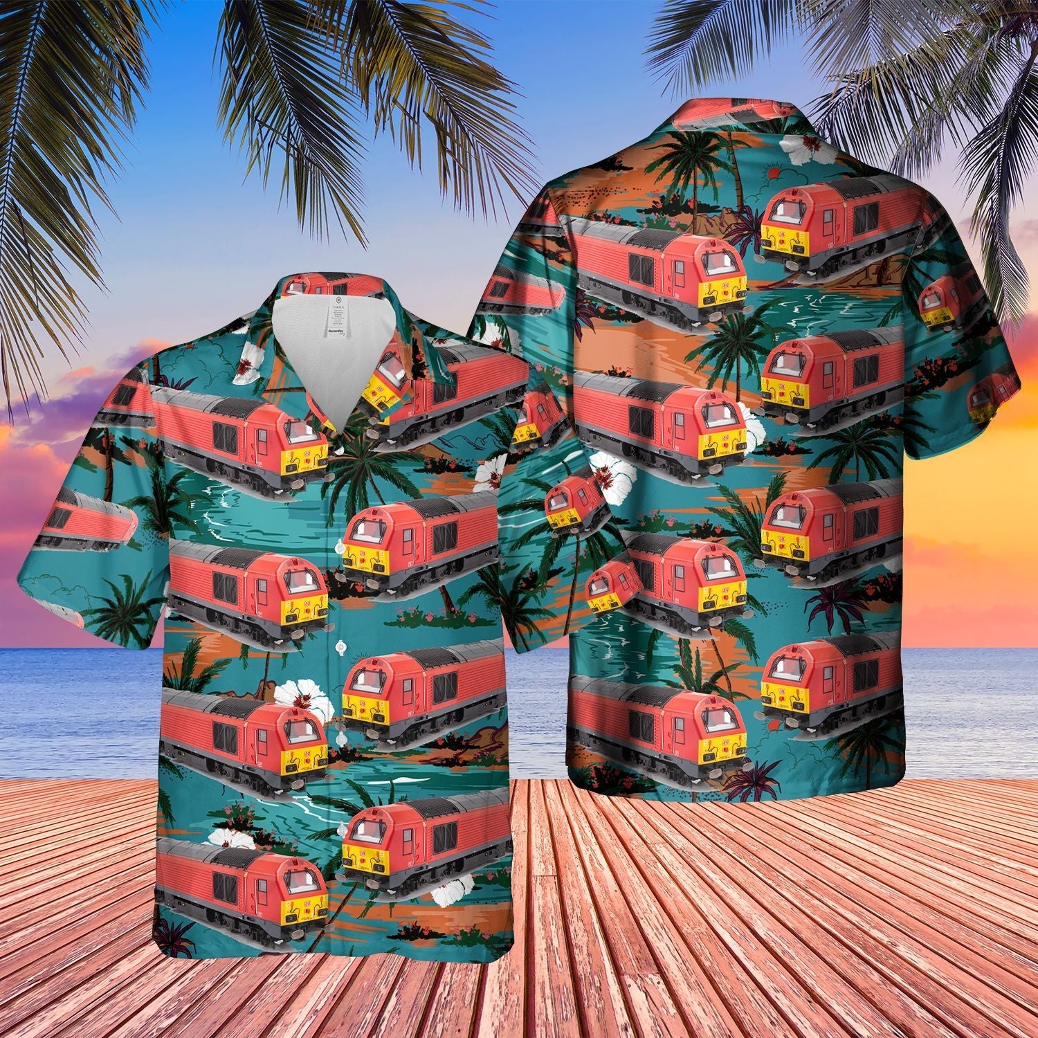 Class Locomotive Train   Blue Unique Design Unisex Hawaiian Shirt For Men And Women Dhc17063298