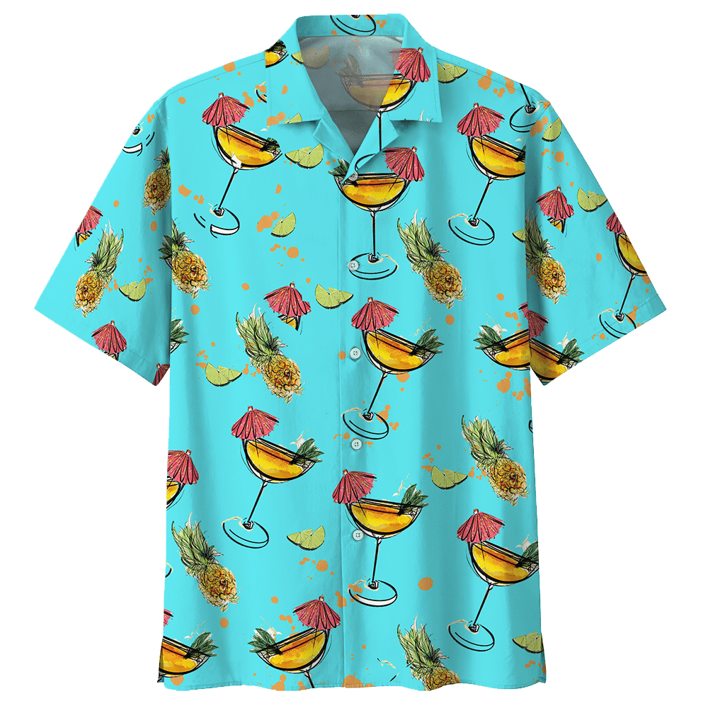 Cocktail   Blue Awesome Design Unisex Hawaiian Shirt For Men And Women Dhc17063821