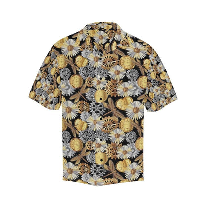 Steampunk Dragonfly Print Design Hawaiian Shirt