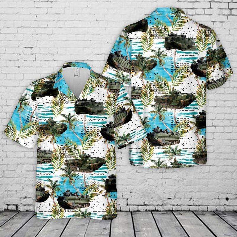 Assault Amphibious Vehicle Tank Unisex Hawaiian Shirts