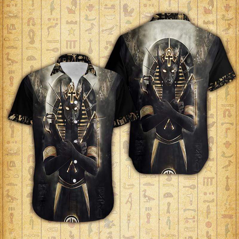 Anubis Ancient Egyptian God Unisex Hawaiian Shirts #DH