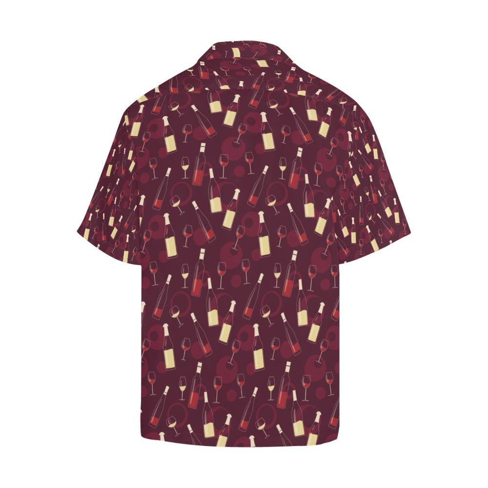 Wine Themed Print Design Hawaiian Shirt