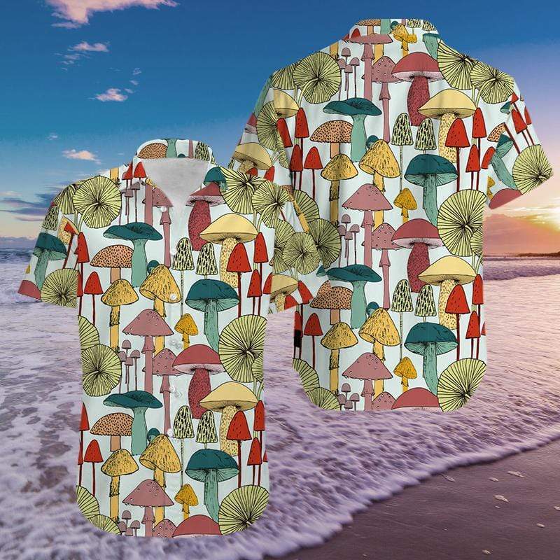 Mushroom Lover Art Tropical Hawaiian Shirts 3D #H