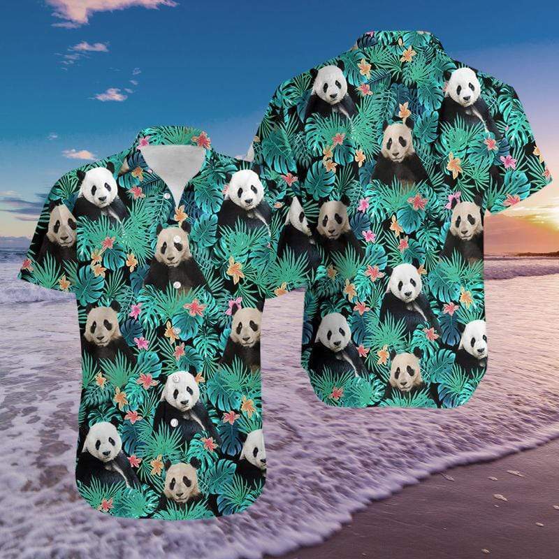 Panda Tropical Full Printing Hawaiian Shirts #DH