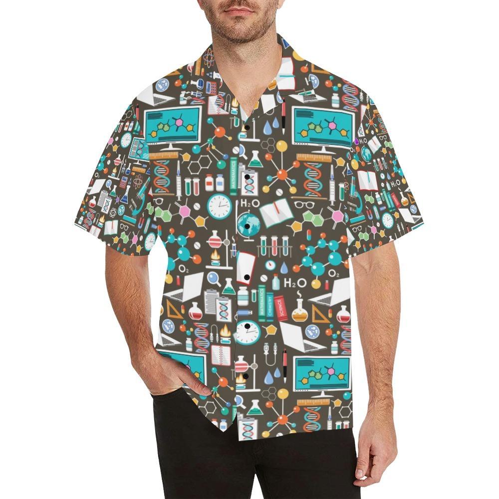 Science Print Design Hawaiian Shirt