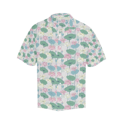 Water Lily Print Design Hawaiian Shirt