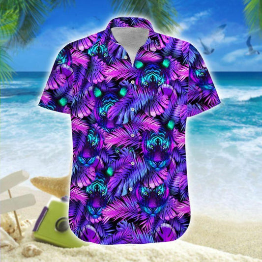 Hawaiian Aloha Shirts Tiger Mysterious