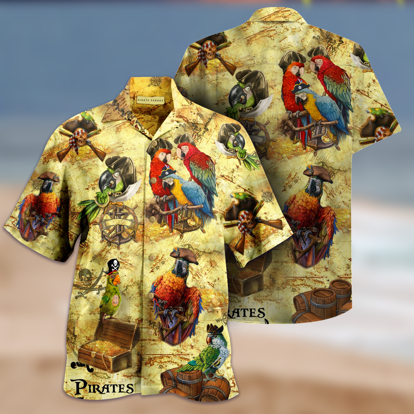 Amazing Pirate Parrots Hawaiian Shirt | For Men & Women | Adult | HW1700