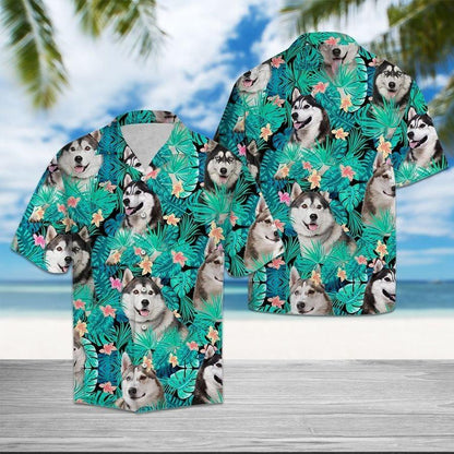 Siberian Husky Tropical Hawaii Shirt Ta0708201 Hawaiian