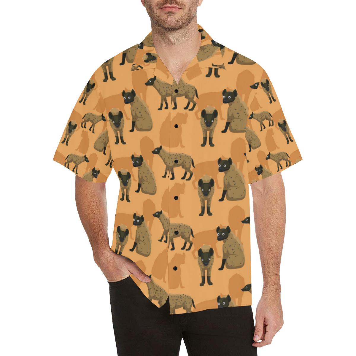 Hyena Pattern Print Design Hawaiian Shirt