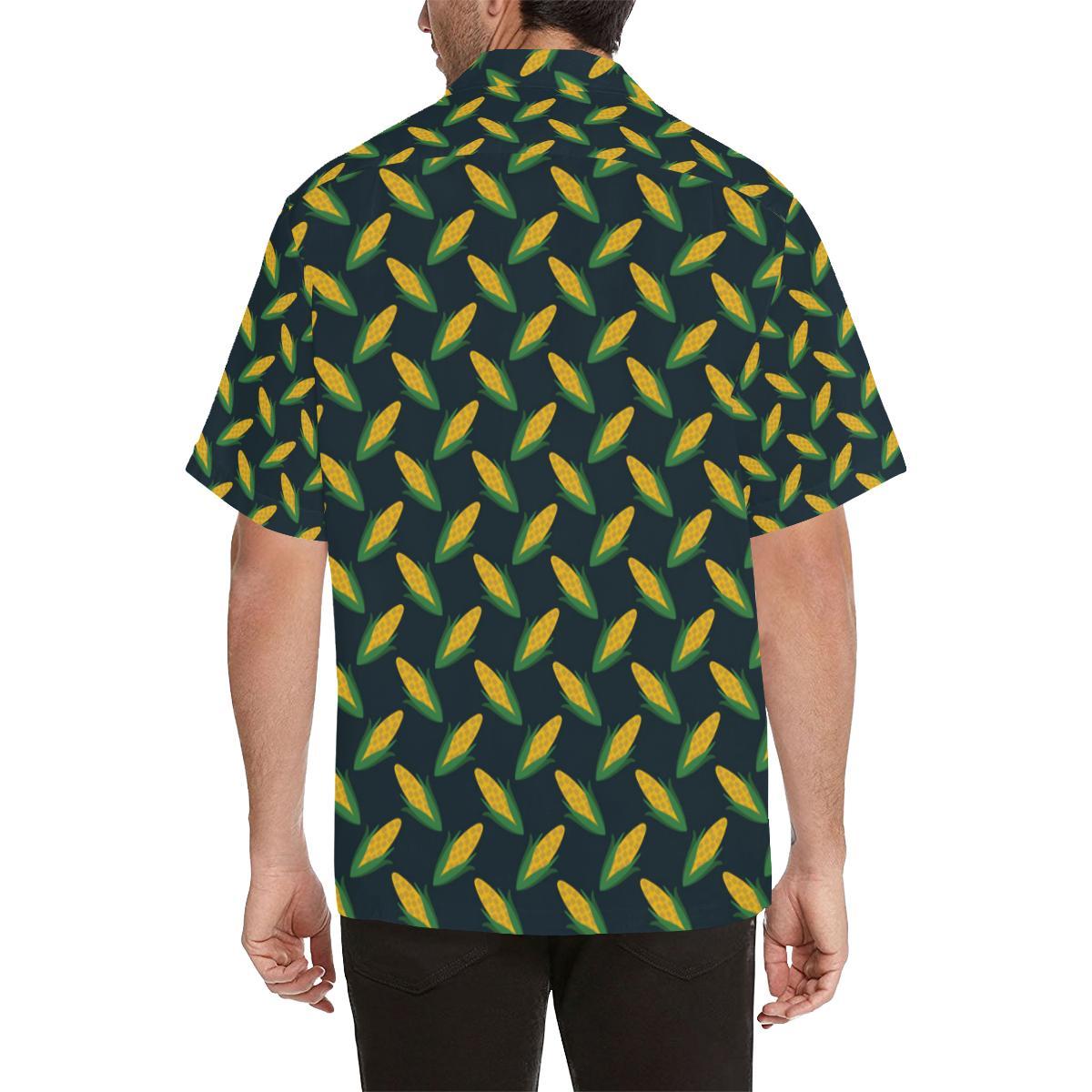 Corn Pattern Print Design Hawaiian Shirt