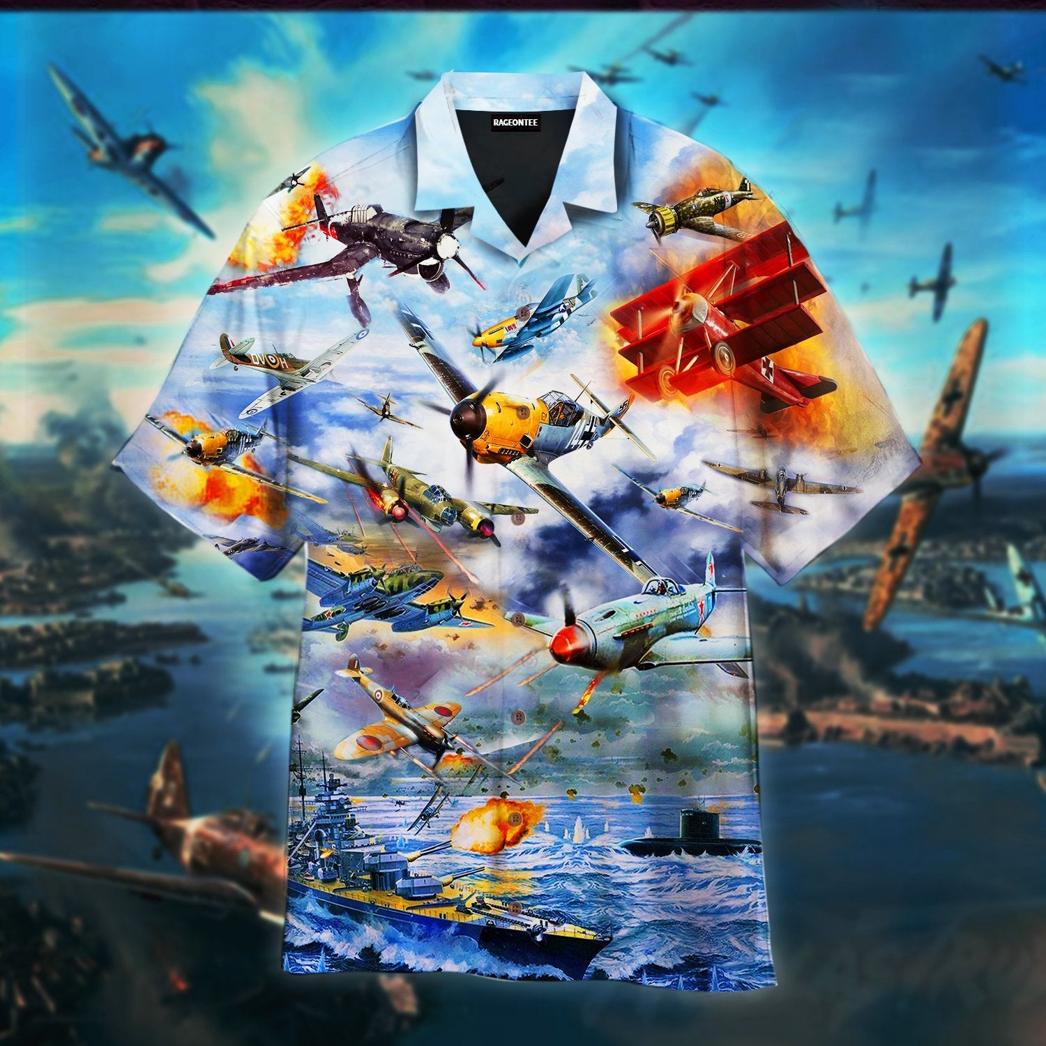 Wwii Aircrafts Pearl Harbor Battle Hawaiian Shirt | For Men &amp;amp; Women | Adult | Wt1049