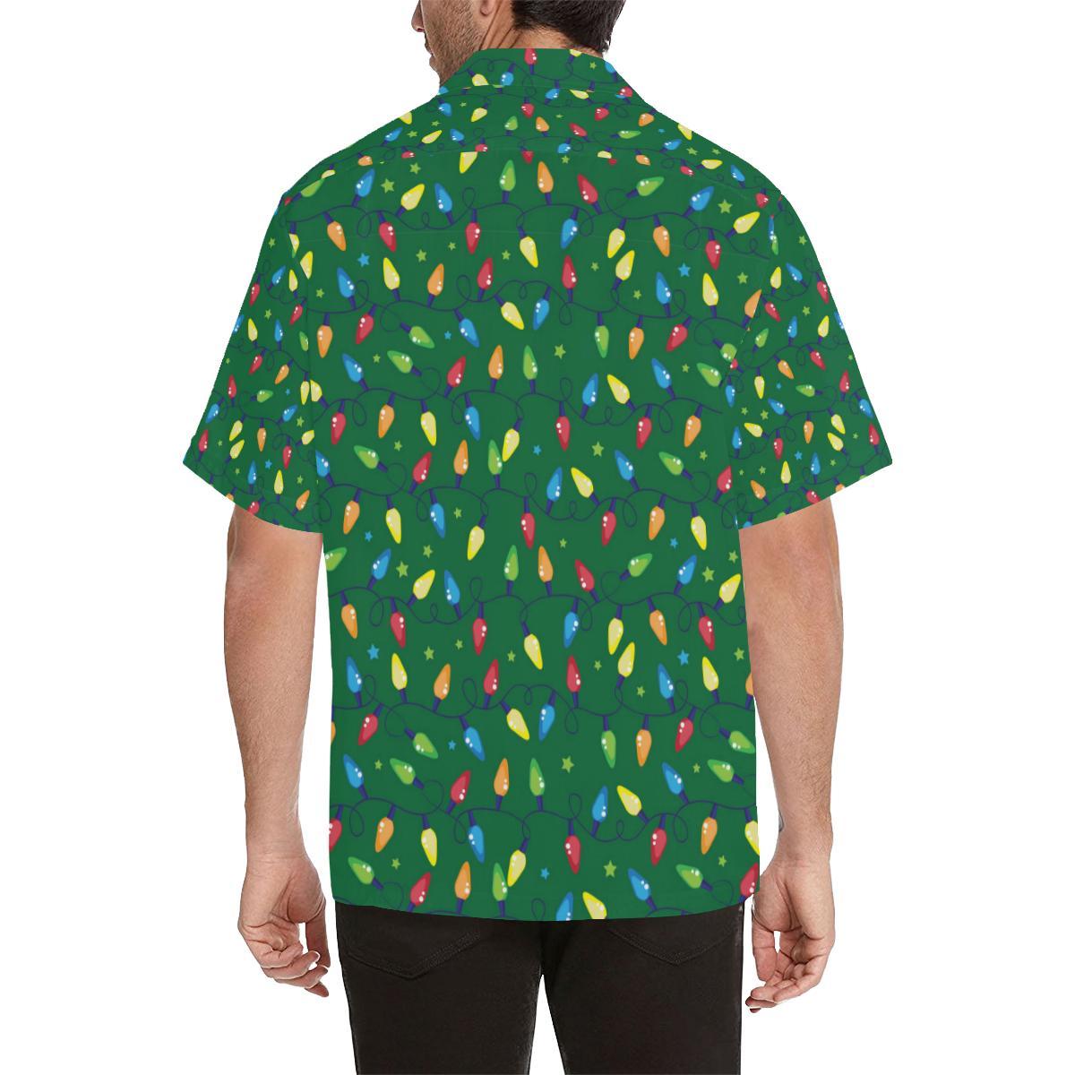 Christmas Light Pattern Print Design Hawaiian Shirt