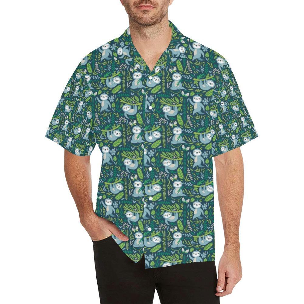 Sloth Print Design Hawaiian Shirt