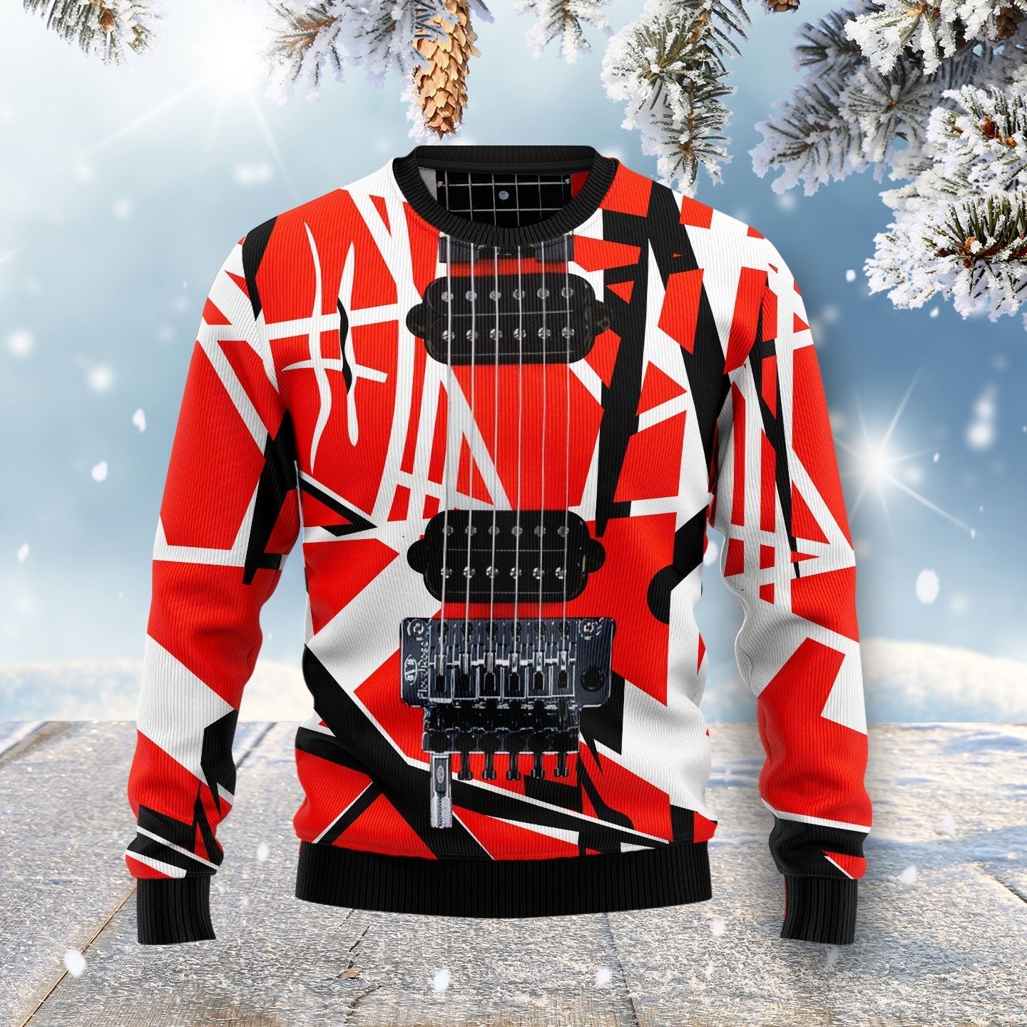 Guitar Ugly Christmas Sweater 