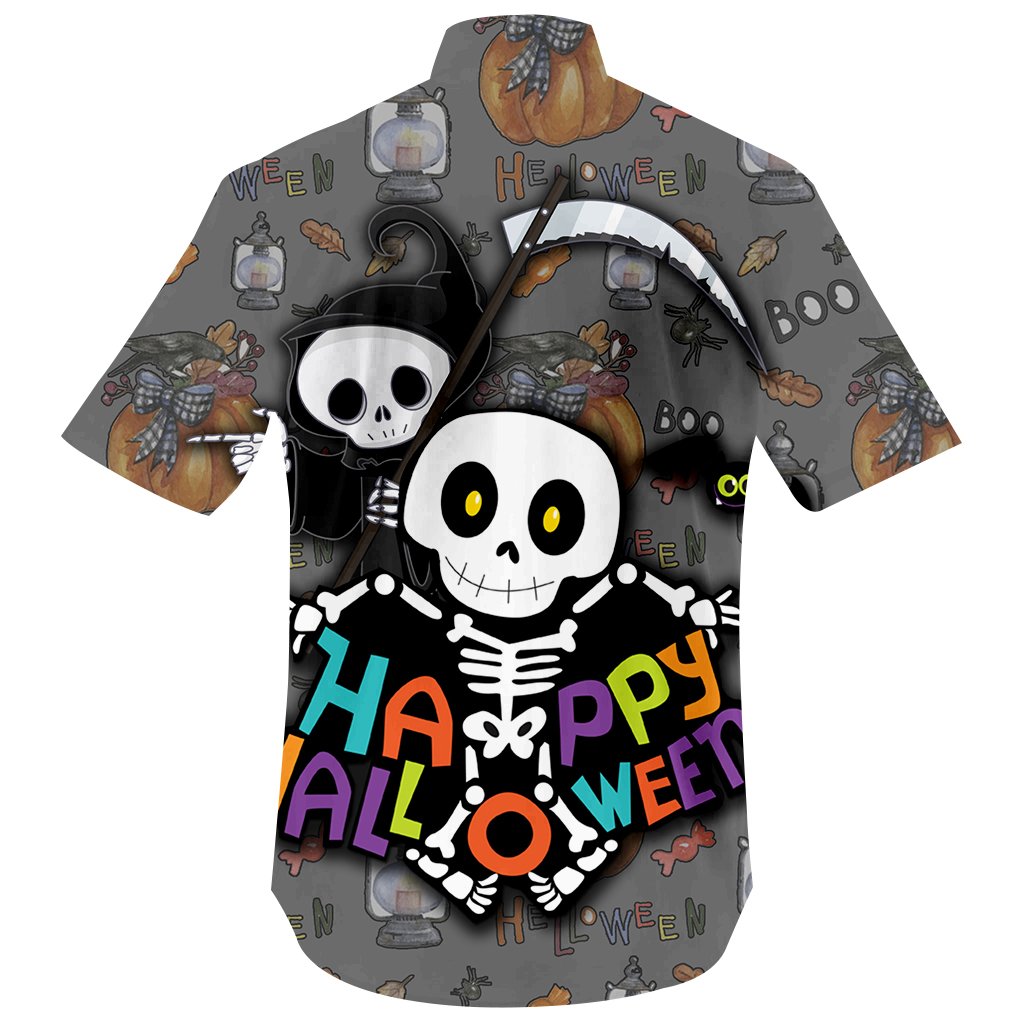 Skeleton Halloween Hawaiian Shirt Hawaiian Shirt