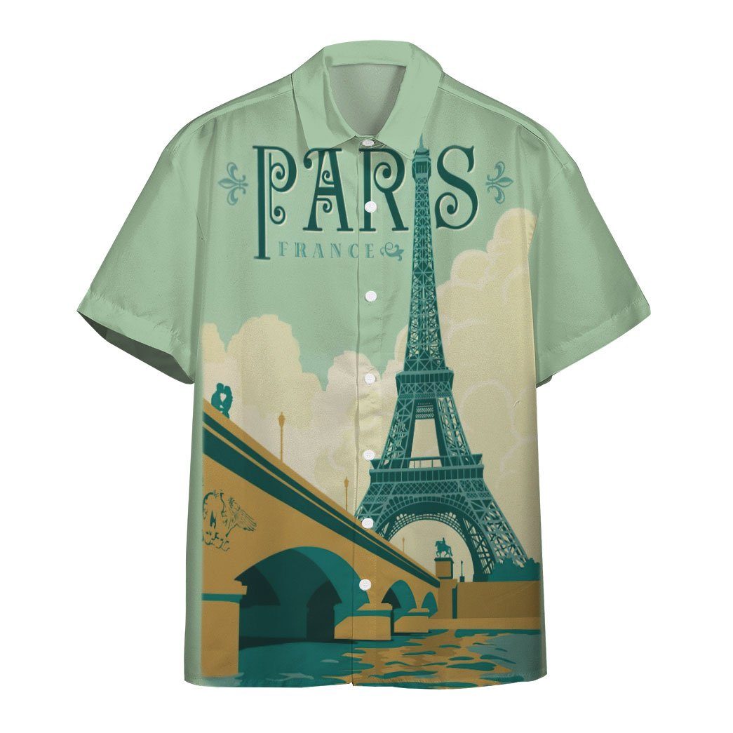  3D Paris France Custom Hawaii Shirt