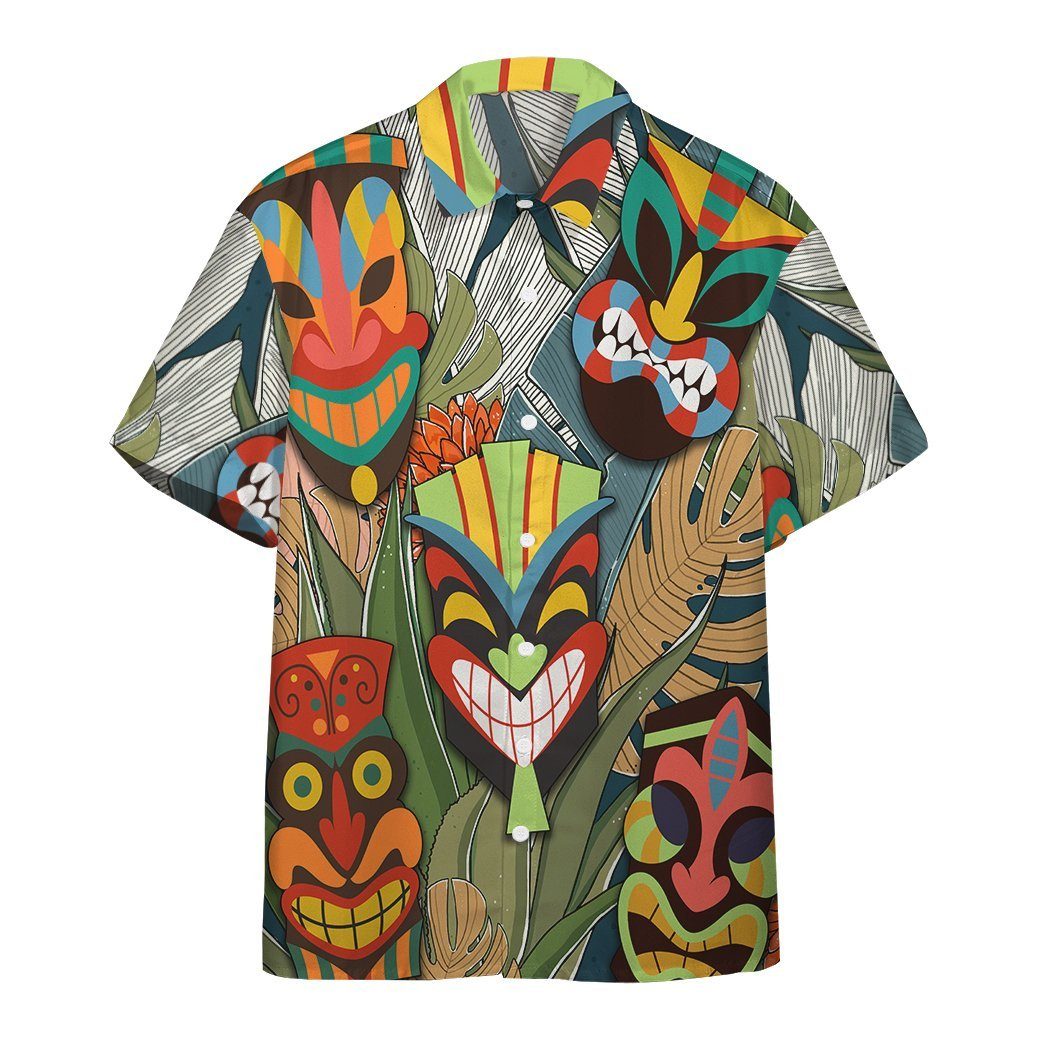  3D Tiki Head Hawaii Shirt