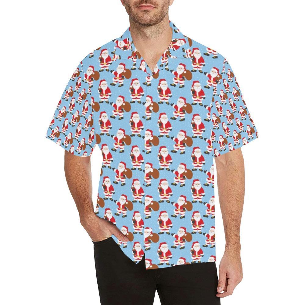 Santa Christmas Themed Print Design Lks3 Hawaiian Shirt