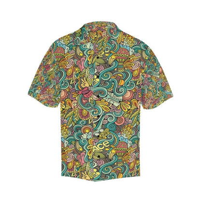 Hippie Print Design Hawaiian Shirt