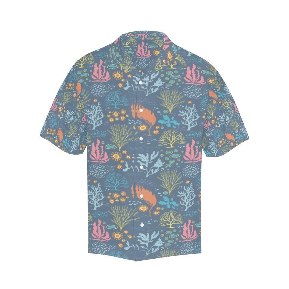 Seaweed Print Design Hawaiian Shirt