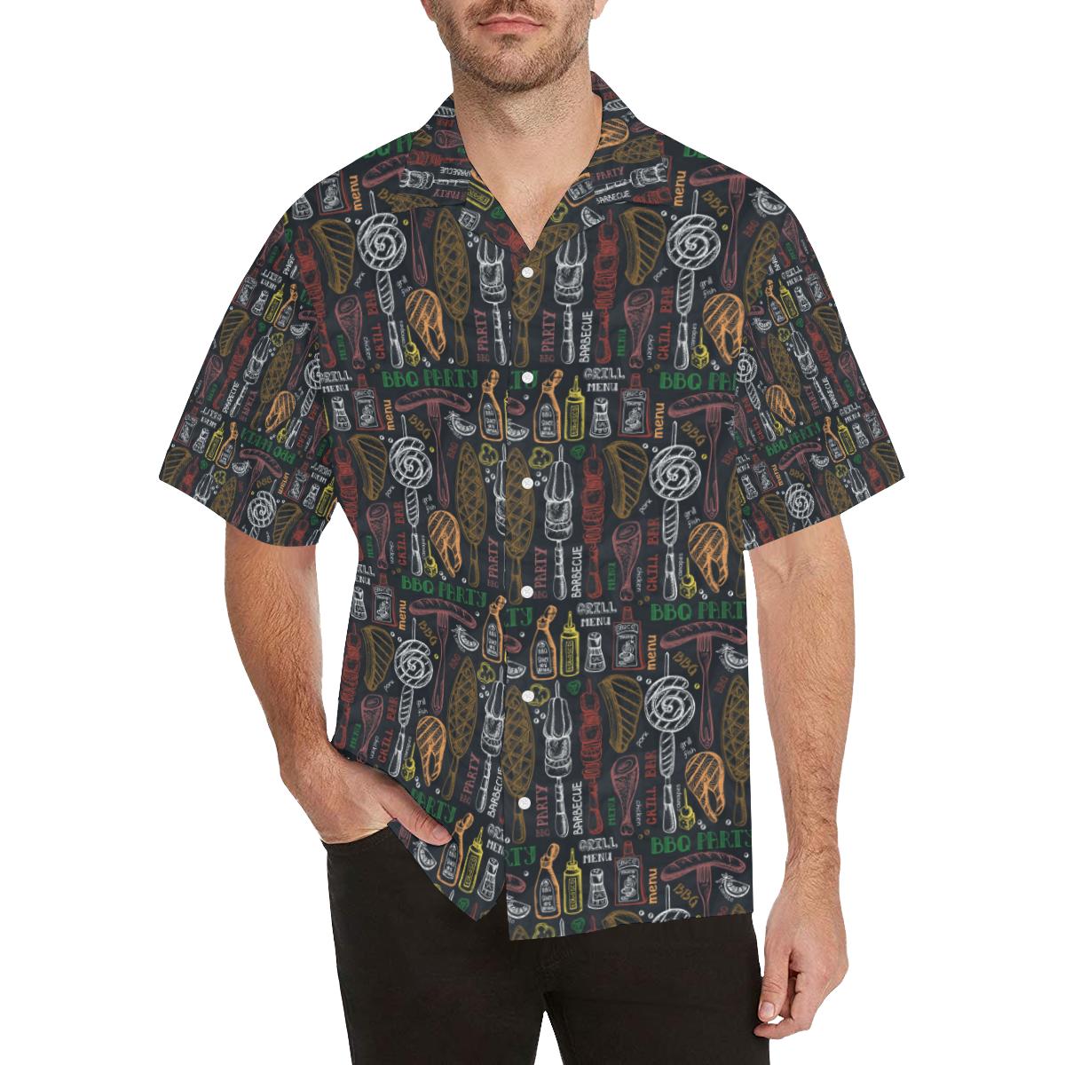 Barbecue Pattern Print Design Hawaiian Shirt
