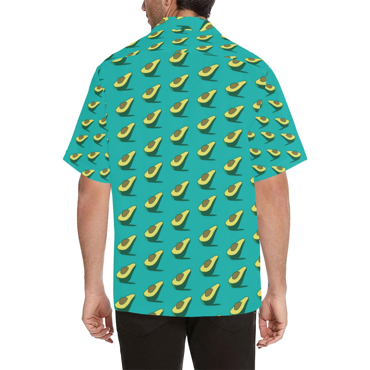 Avocado Pattern Print Design Hawaiian Shirt