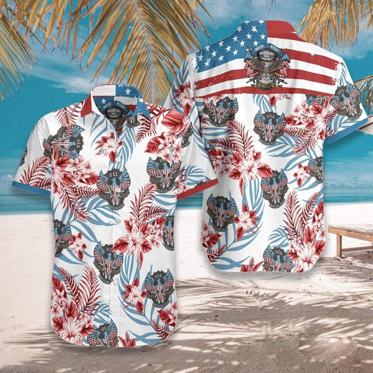 Proud Veterans American Military Hawaiian Shirts #H