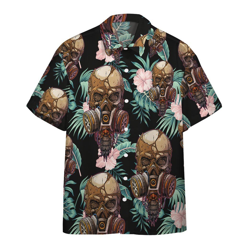  3D Skull Tropical Hawaii Shirt