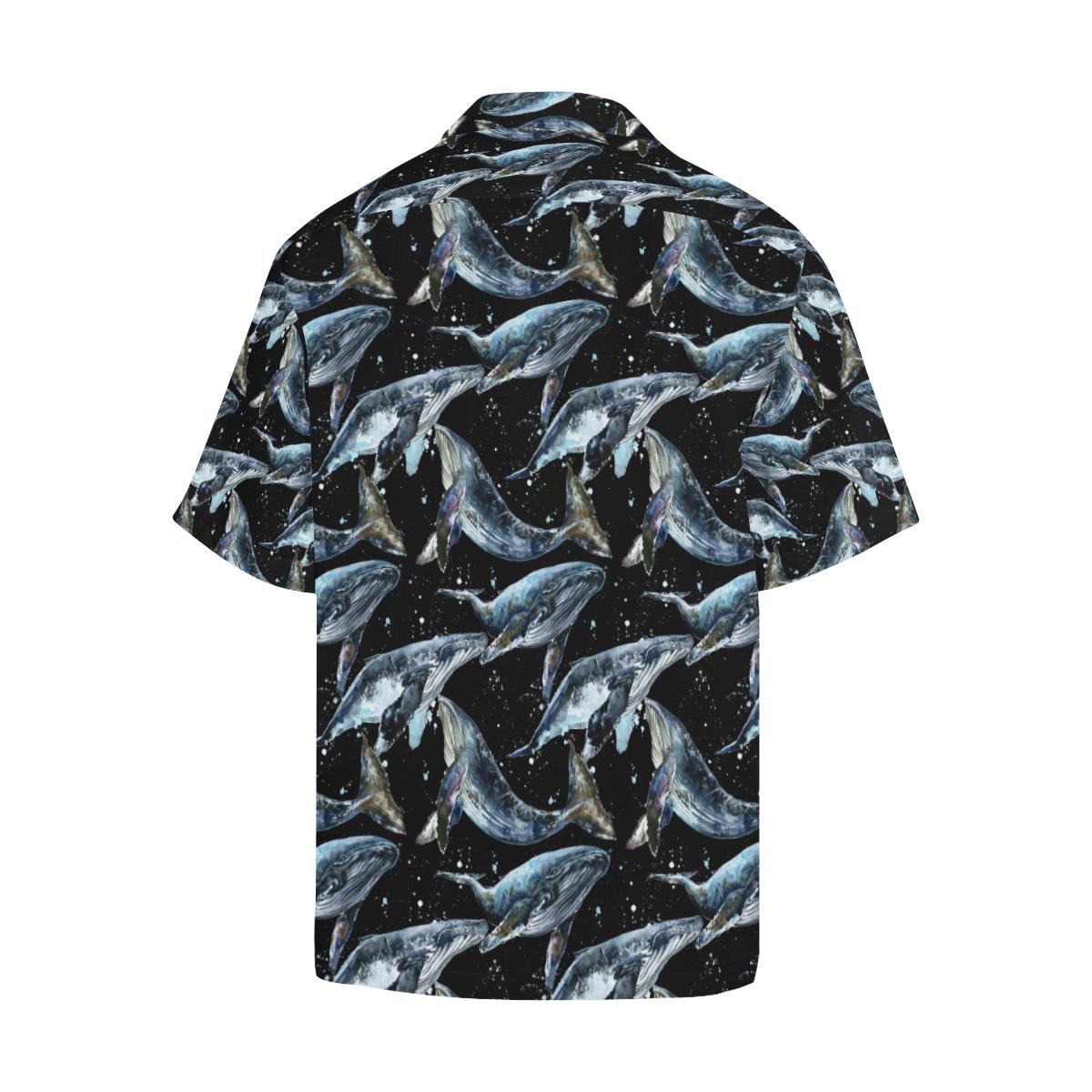 Humpback Whale Pattern Print Design Hawaiian Shirt