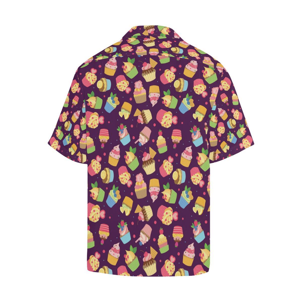 Cupcake Pattern Print Design Hawaiian Shirt