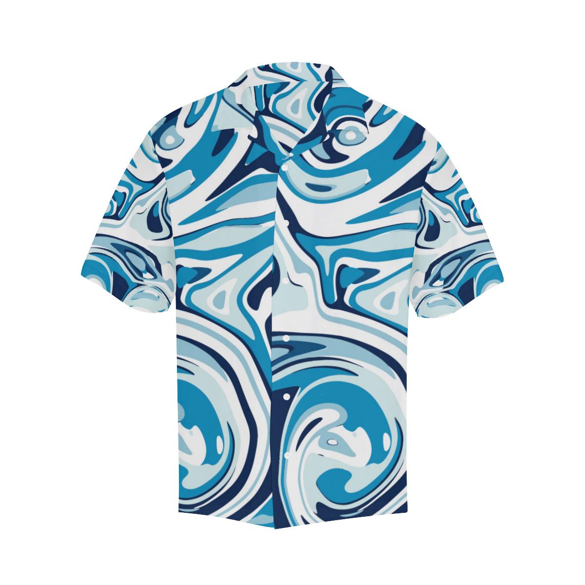 Liquid Pattern Print Design Hawaiian Shirt