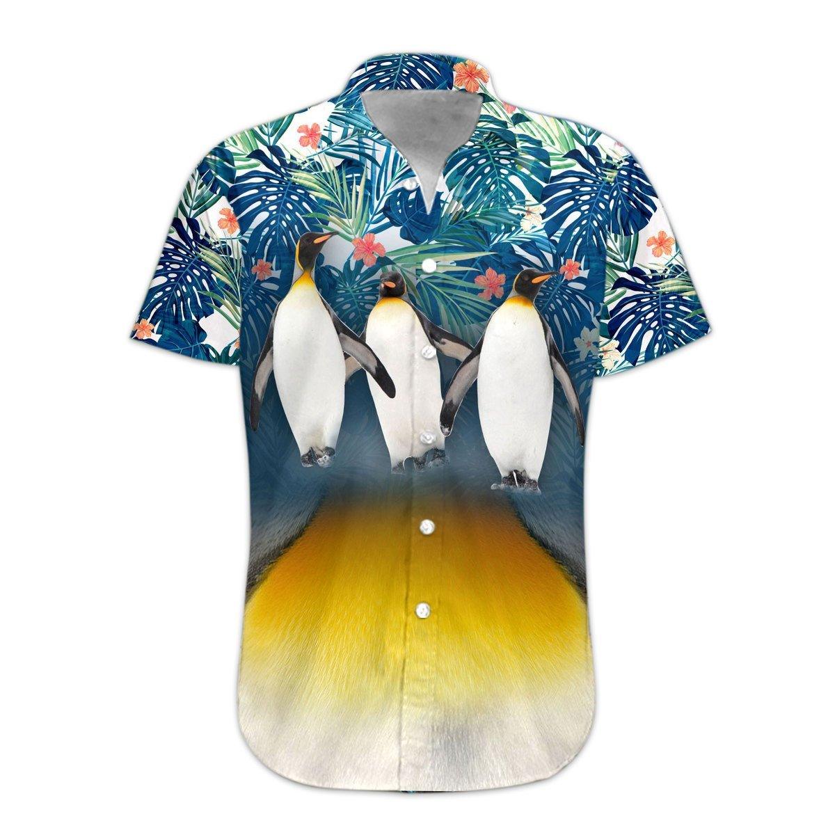  3D Penguin Hawaii Shirt