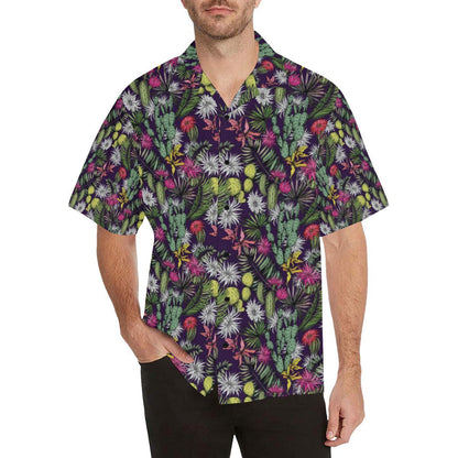 Cactus Pattern Print Design Hawaiian Shirt