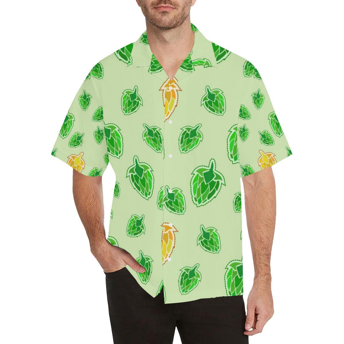 Hop Graphic Decorative Pattern Mens All Over Print Hawaiian Shirt