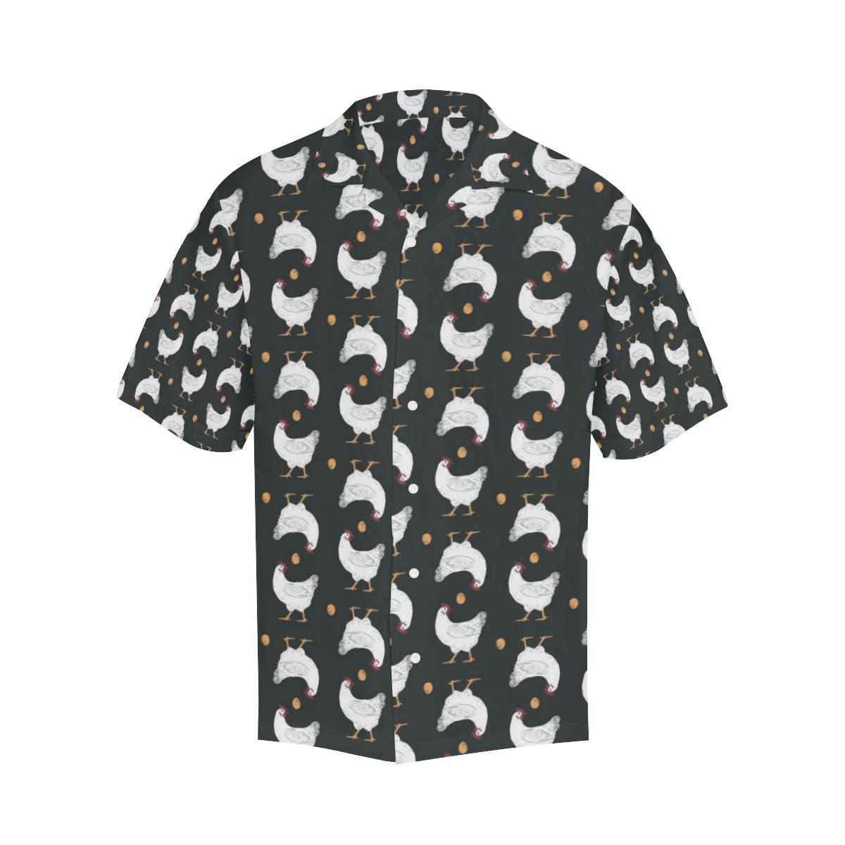 Chicken Pattern Print Design Hawaiian Shirt