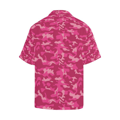 Camo Pink Pattern Print Design Hawaiian Shirt