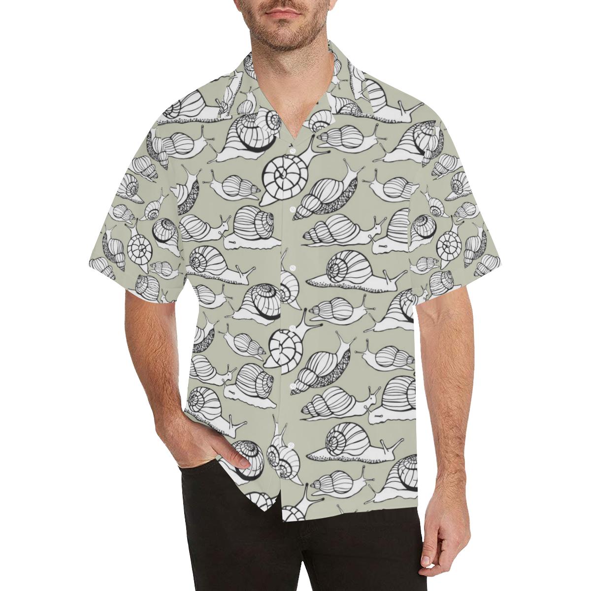 Snail Pattern Print Design Hawaiian Shirt