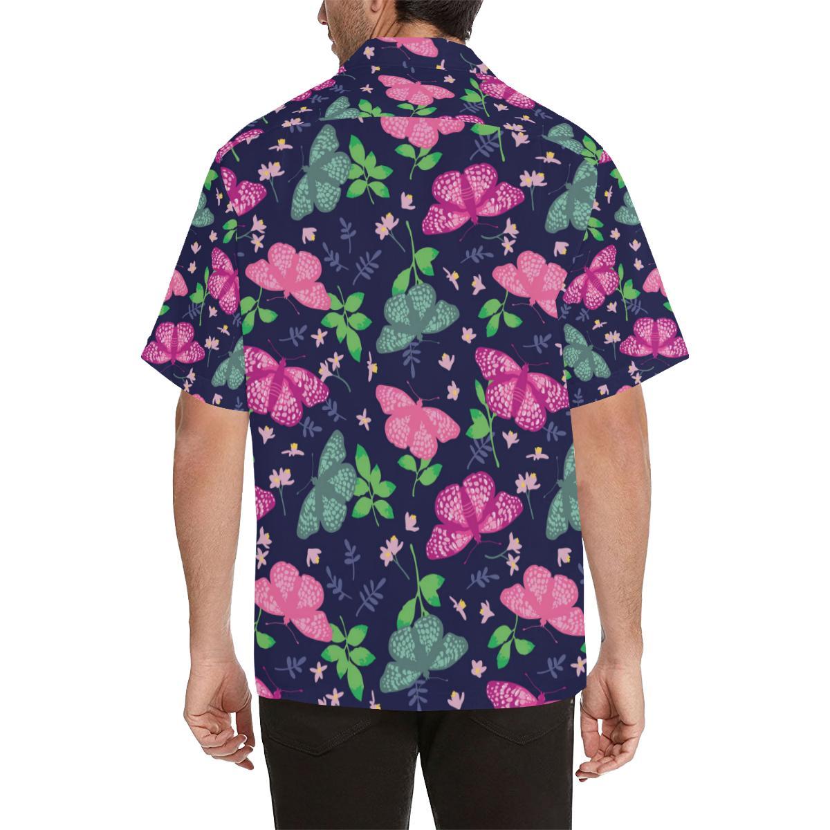 Monarch Butterfly Pattern Print Design Hawaiian Shirt