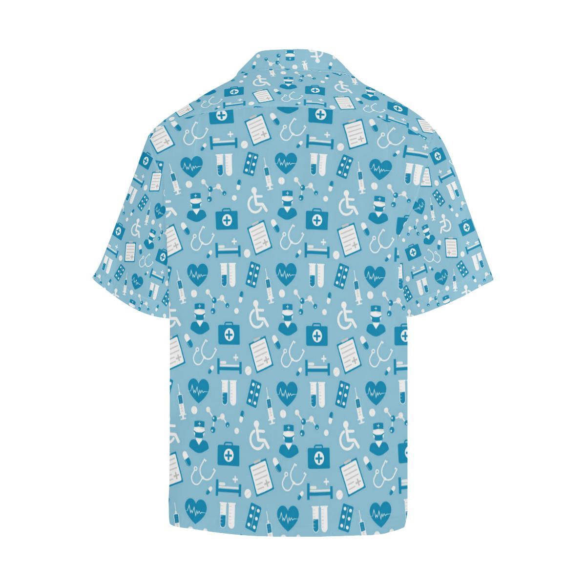 Medical Pattern Print Design Hawaiian Shirt