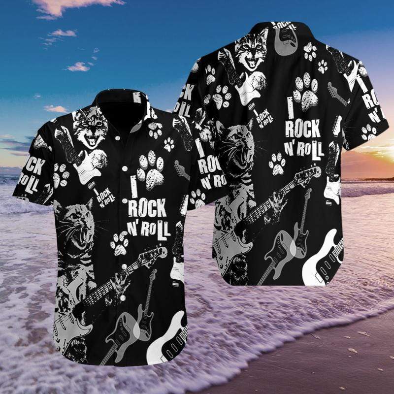 Hawaiian Aloha Shirts Cat Rock n Roll #2310L