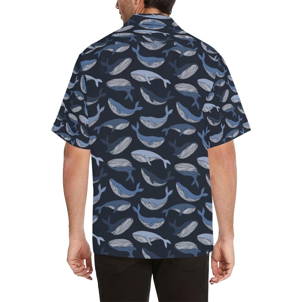 Whale Print Design Hawaiian Shirt