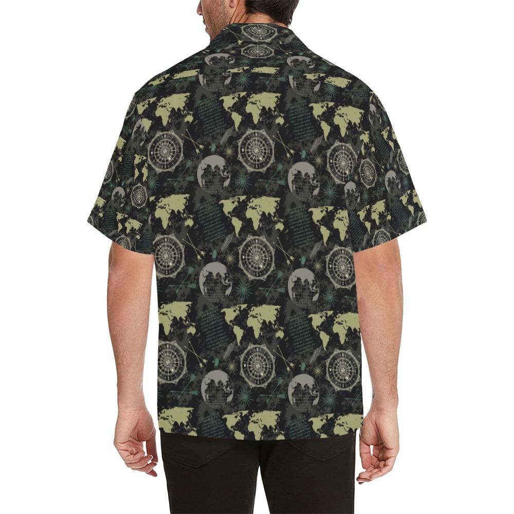 World Map Print Design Hawaiian Shirt