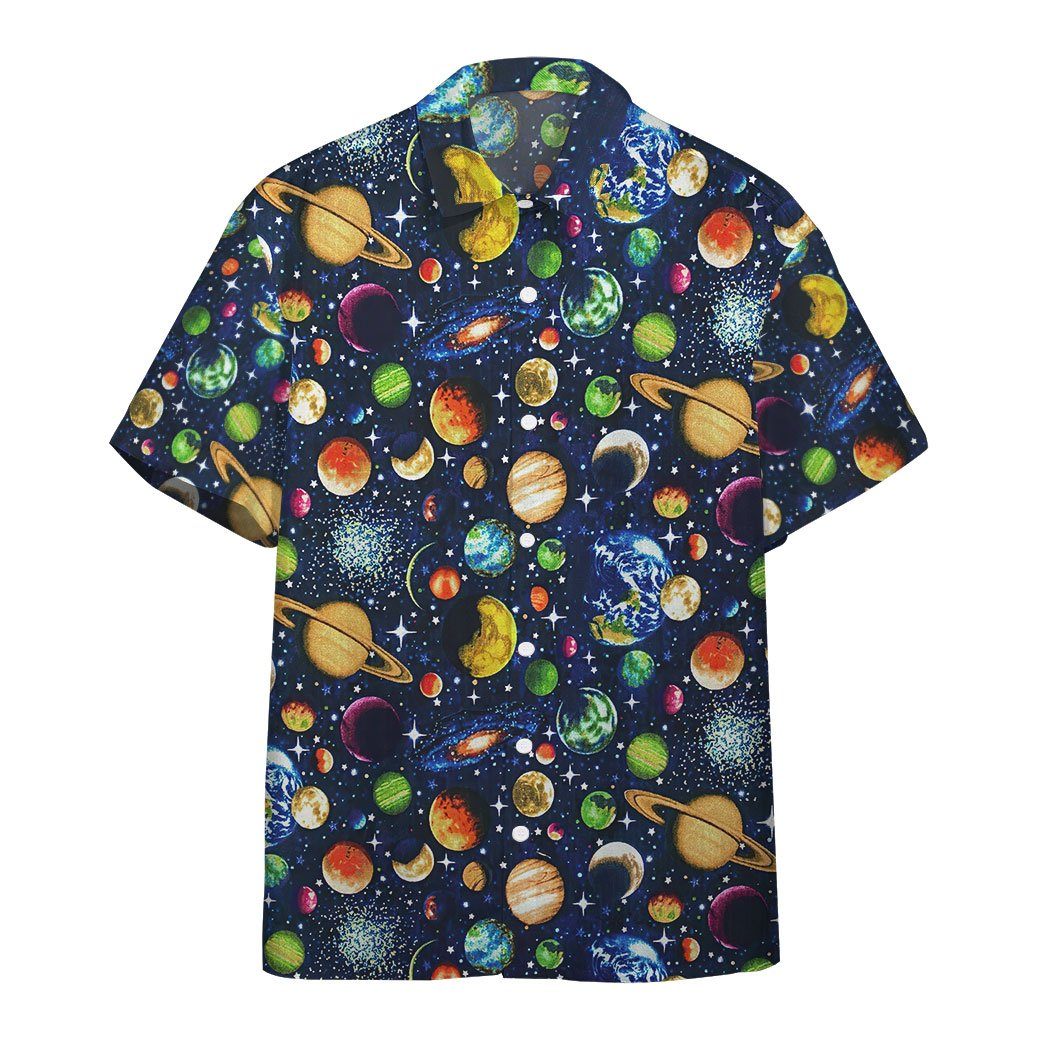  3D Solar System Custom Hawaii Shirt