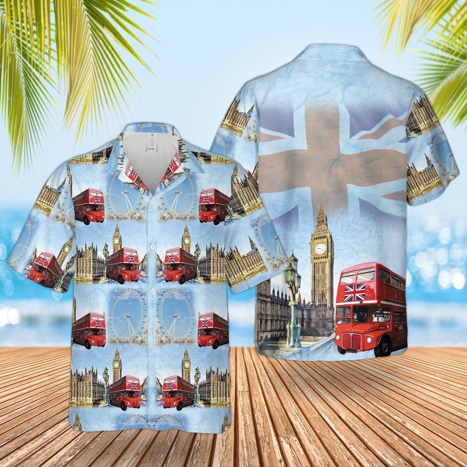 Doubledecker Bus Routemasters  Blue Unique Design Unisex Hawaiian Shirt For Men And Women Dhc17063192