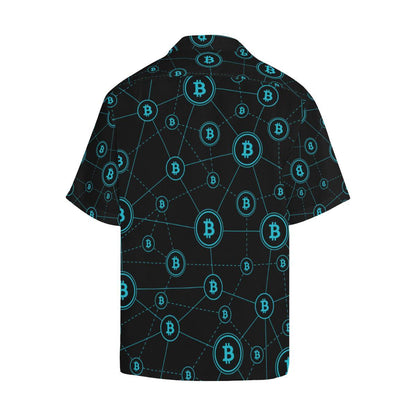 Cryptocurrency Pattern Print Design Hawaiian Shirt