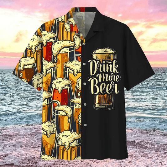 Drink More Beer Aloha Hawaiian Shirts #H